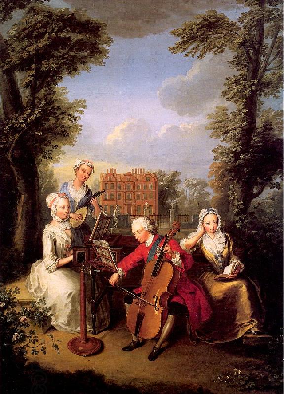 Mercier, Philippe Frederick, Prince of Wales and his Sisters at Kew